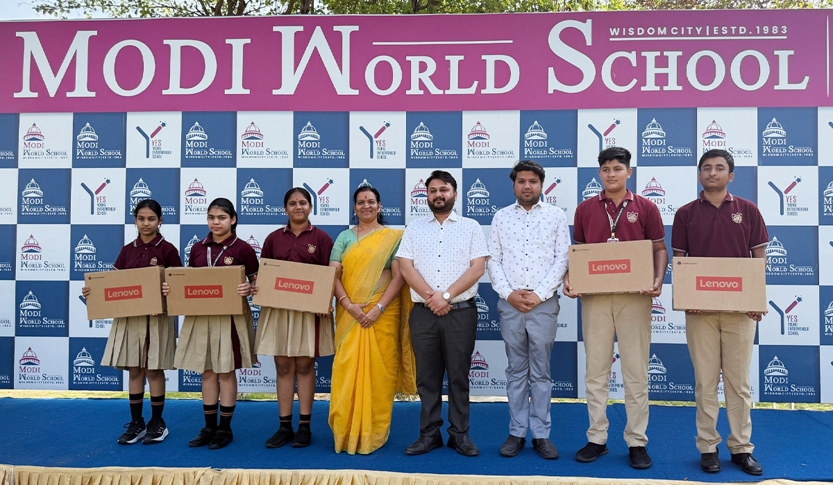top-5-students-awarded-laptops-at-modi-world-school-wisdom-city-on-the-occasion-of-hanuman-jayanti